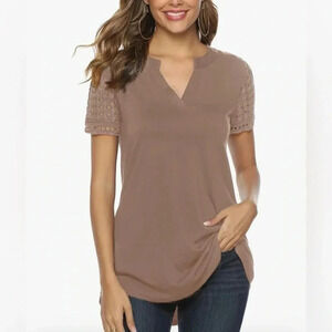 Zantacs Women’s Casual Short Sleeve V-Neck - Size Small